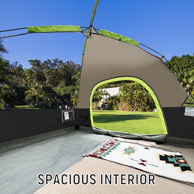 Tents for Camping 4 Person Tent Waterproof Windproof Double Layer Camping Tent Easy Setup Dome Tent with Large Mesh Windows &amp Wider Door for Outdoor Camping &amp Hiking