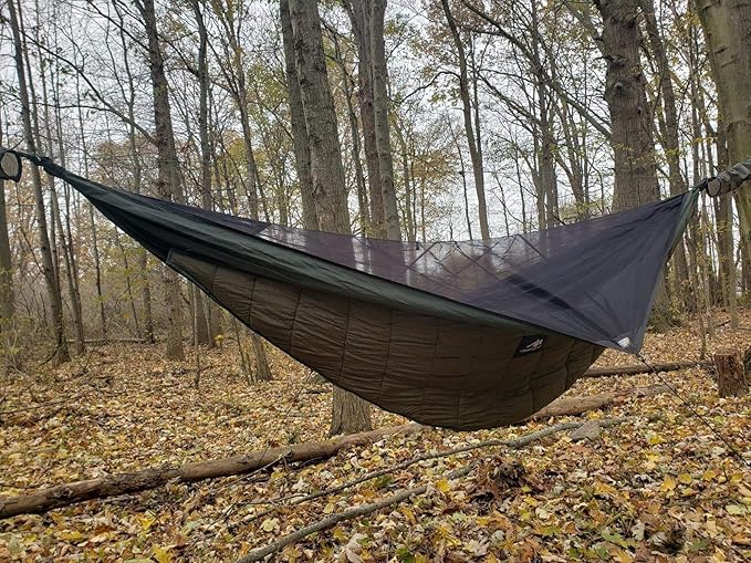 AYAMAYA Single &amp Double Hammock Underquilt Full Length Big Size Under Quilts for Hammocks Camping Backpacking Essential Winter Cold Weather Warm UQ Blanket Bottom Insulation