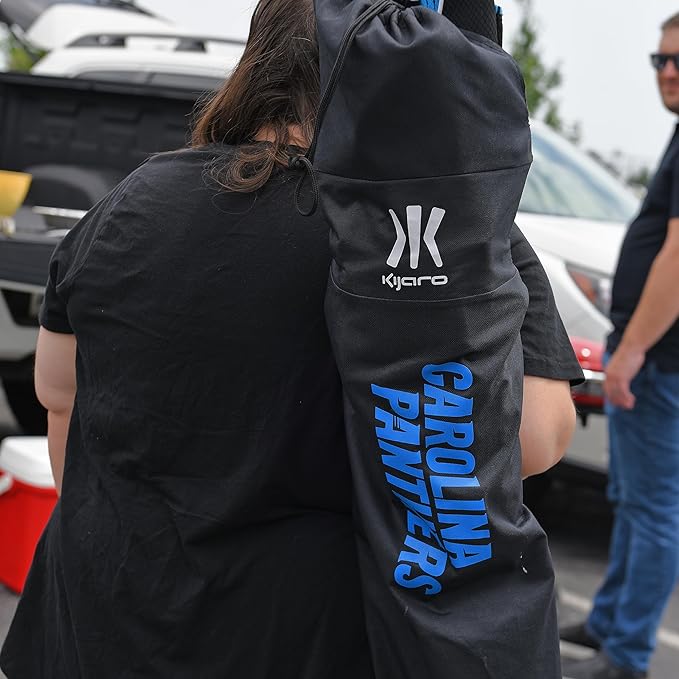 Kijaro Dual Lock Pro Sports Fan Folding Chair 26 L x 35.5 W x 37 H Carolina Panthers