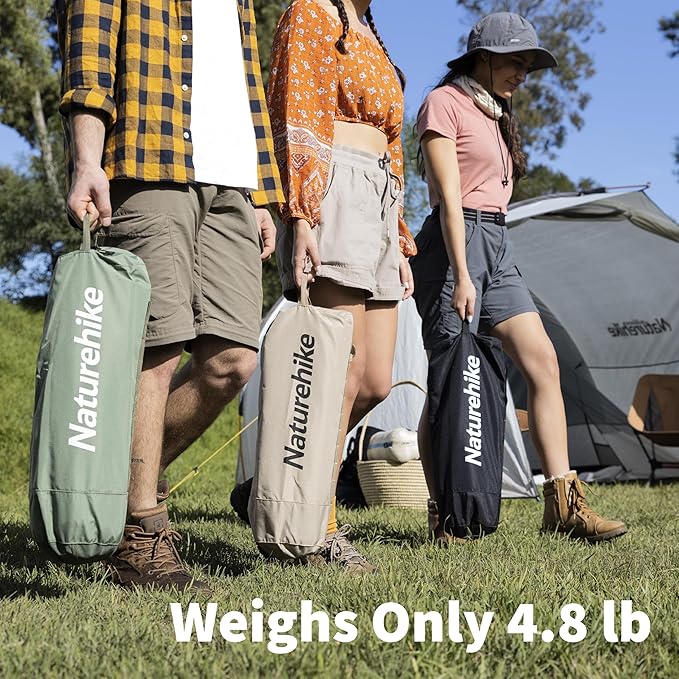 Naturehike GreenWild Camping Cot Ultralight Folding Backpacking Cot 60-Second Easy Set-Up Supports 330lbs Portable Camping Bed for Adults for Camping Hiking Travel Home