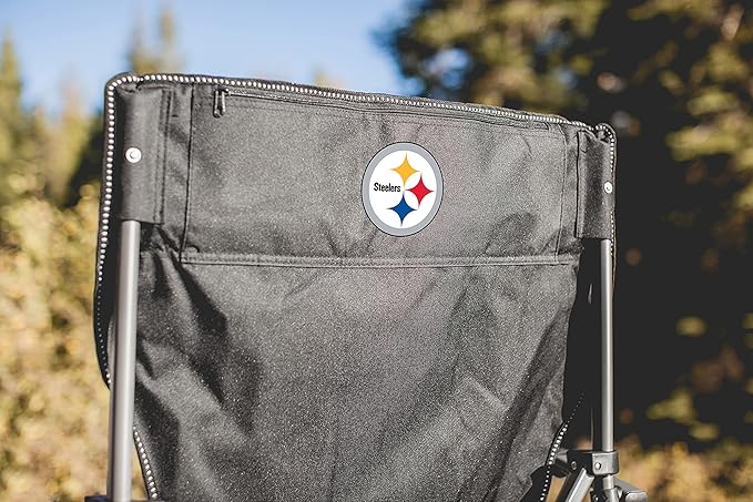 Picnic TIME NFL Unisex-Adult NFL Outlander Folding Camping Chair with Cooler Heavy Duty Beach Chair