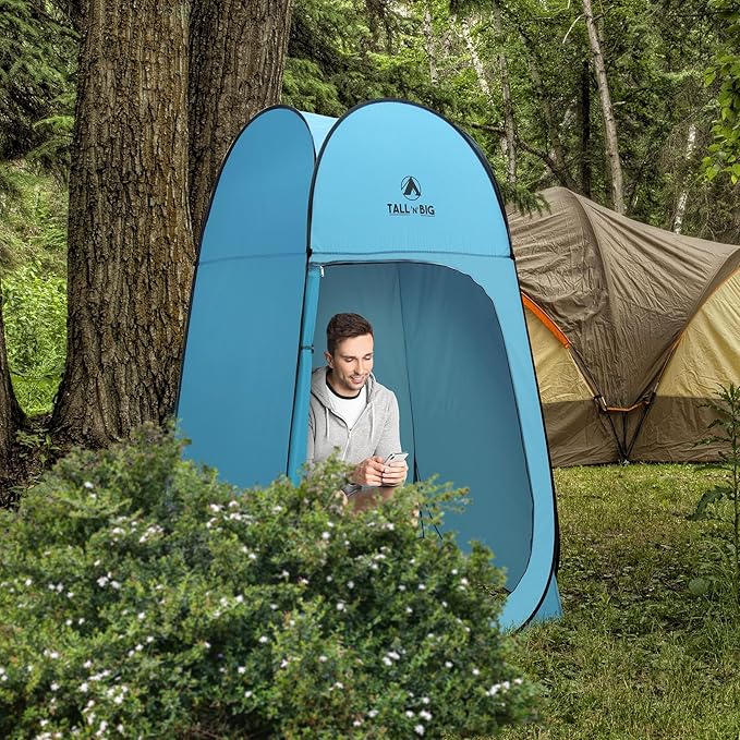 GigaTent Tall ‘N’ Big Pop Up Pod Changing Room Privacy Tent – Instant Portable Outdoor Shower Tent Camp Toilet Rain Shelter for Camping &amp Beach – Lightweight &amp Sturdy Easy Set Up
