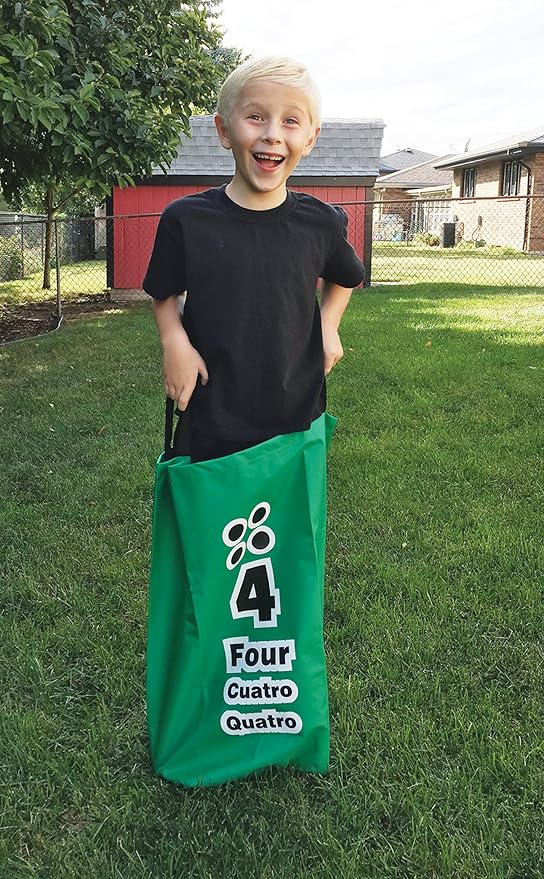 Palos Sports Colored and Numbered Potato Sack Set of 6