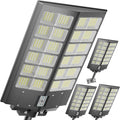 Ultra Bright Solar Street Light –9000W Solar Street Lights Outdoor with 300000LM IP66 Waterproof Dusk to Dawn with Remote Commercial &amp Industrial Floodlight for Parking Lots Warehouses Yard