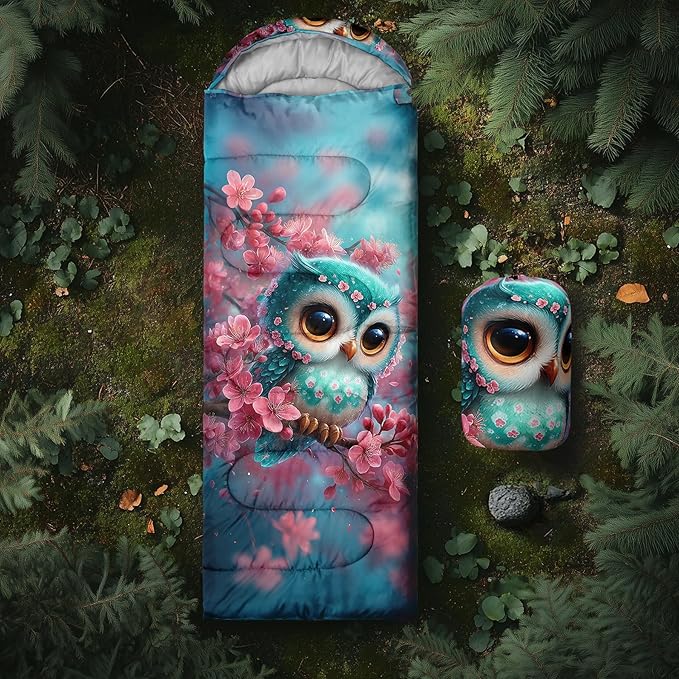 AILONEN Sunflower Sunset Sleeping Bag for Boys Girls Adults3 Season Warm &amp Cool Weather Botanical Design Lightweight Waterproof Camping Sleeping BagHikingOutdoor Backpack Traveling