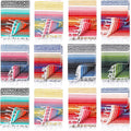 Macarrie 12 Pcs Mexican Beach Blankets Bulk Large Thick Serape Blanket Colorful Striped Yoga Throw for Outdoor Beach Park Picnic Car Couch Home
