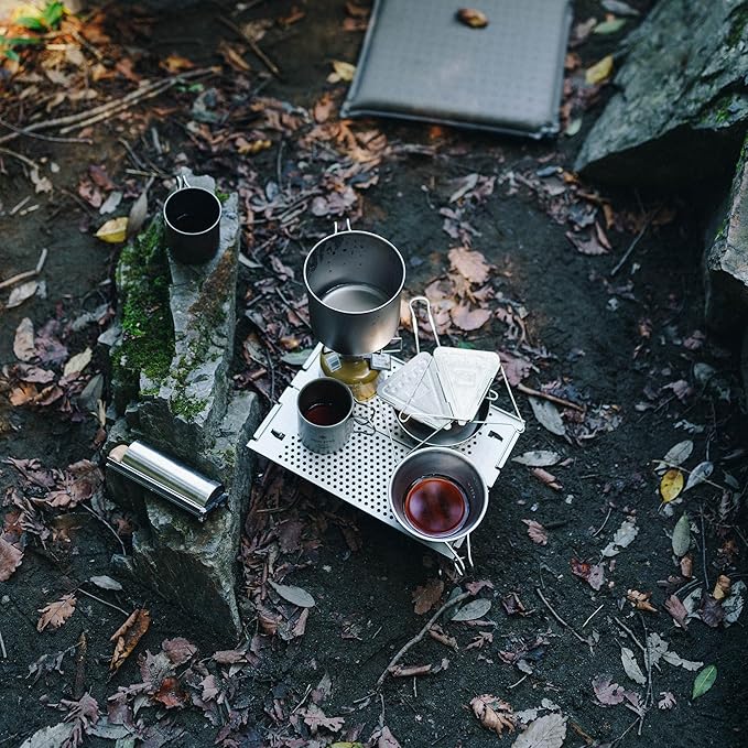 Snow Peak’s Ozen Solo Table SLV-171 Aluminium Lightweight for Backpacking Designed in Japan Lifetime Product Guarantee