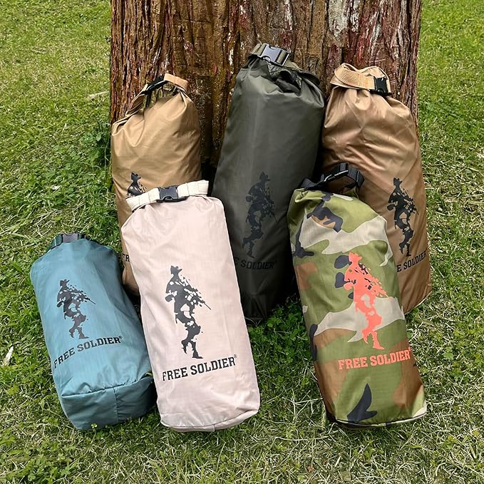Free Soldier Waterproof Portable Tarp Multifunctional Outdoor Camping Traveling Awning Backpacking Tarp shelter Rain Tarp