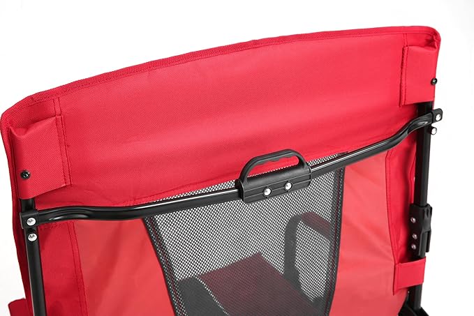 Camping Directors Chair Heavy DutyOversized Portable Folding Chair with Side Table Pocket for Beach FishingTripPicnicLawn Red