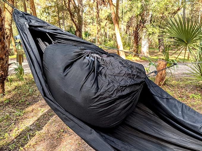Go Outfitters Gear Loft for Hammock Camping - Ample Storage Space for Your Gear - Hangs from Your Hammock Ridgeline