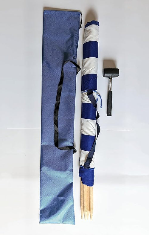 13 ft Beach Windscreen Privacy Wind Blocker + Free Bag and Mallet Made in Europe