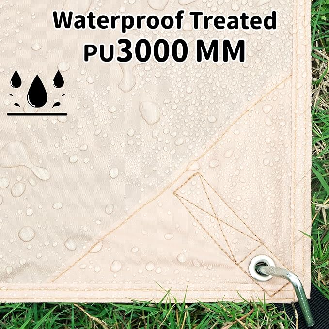 Tent Footprint 210D Oxford Cloth Camping Tent Tarp PU 3000 Waterproof Ground Sheet Mat for Tent Backpacking Hiking Beach