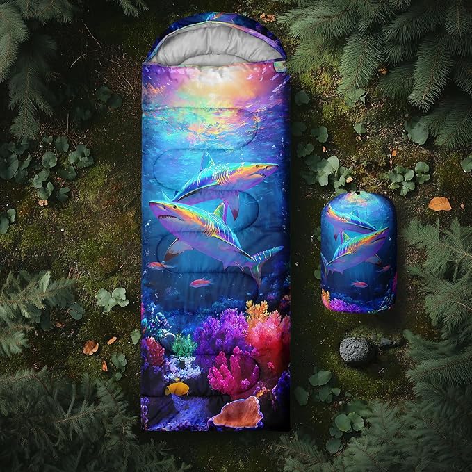 AILONEN Sunflower Sunset Sleeping Bag for Boys Girls Adults3 Season Warm &amp Cool Weather Botanical Design Lightweight Waterproof Camping Sleeping BagHikingOutdoor Backpack Traveling