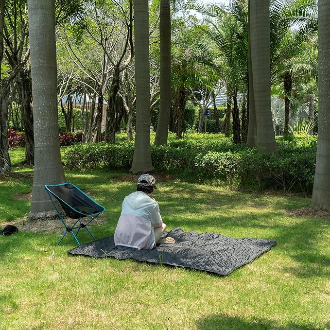 LOOGU Camo Blanket Waterproof Insulation Poncho Liner for Outdoor Camping Hiking Hunting Survival Backpacking Picnicking