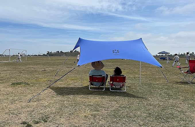 Neso Sidelines 1 Sports Tent - Lightweight and Portable Sun Shelter and Shade Tent for Outdoor Activities - Patented Reinforced Corners - UPF 50+ Sun Protection - 5.5 ft Tall 7 x 4.5 ft