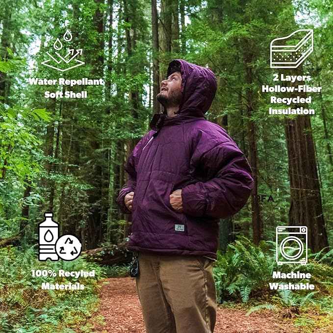 Selk'bag SWYTCH Original Wearable Sleeping Bag &amp Jacket | Convertible 2-in-1 Design Water-Resistant Eco-Friendly for Camping Hiking Travel Skiing and Casual Use