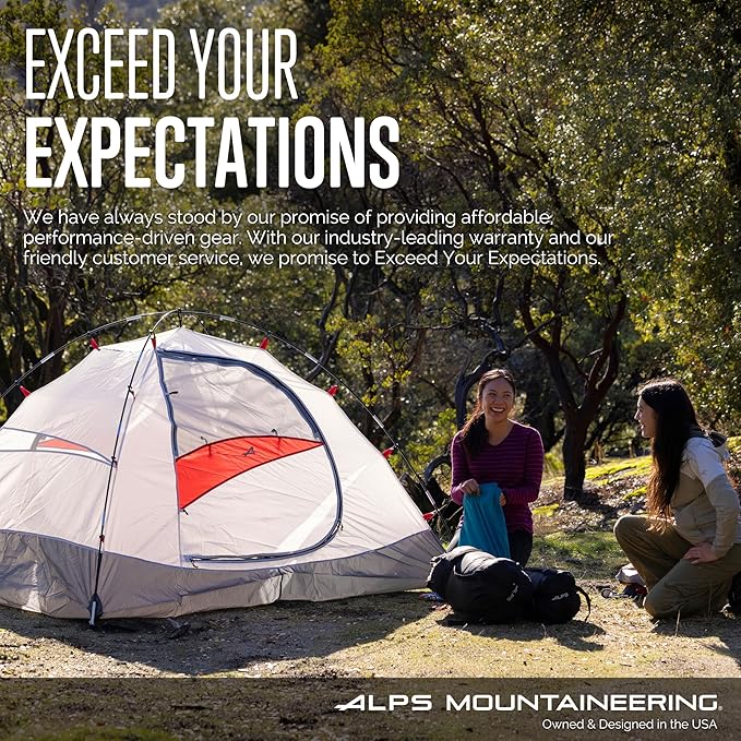 ALPS Mountaineering Overlanding Table Aluminum Roll-Top with Wood-Look Adjustable Height