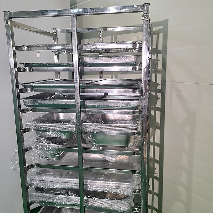 15 Shelf Rolling Rack for Brewery and Beverage Industry Heavy Duty Storage Solution