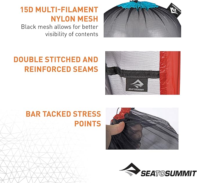 Sea to Summit Ultra-Mesh Stuff Sack Featherweight Outdoor and Travel Storage