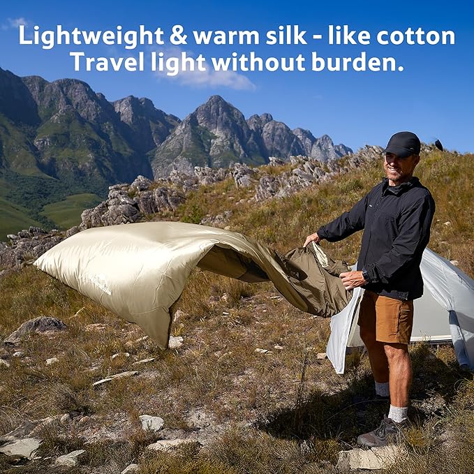 Naturehike Lightweight Compact Sleeping Bag 59℉/32℉ Envelope Ultralight Backpacking Sleeping Bag Portable Waterproof with Compression Sack for Cold&ampWarm Camping Traveling Hiking