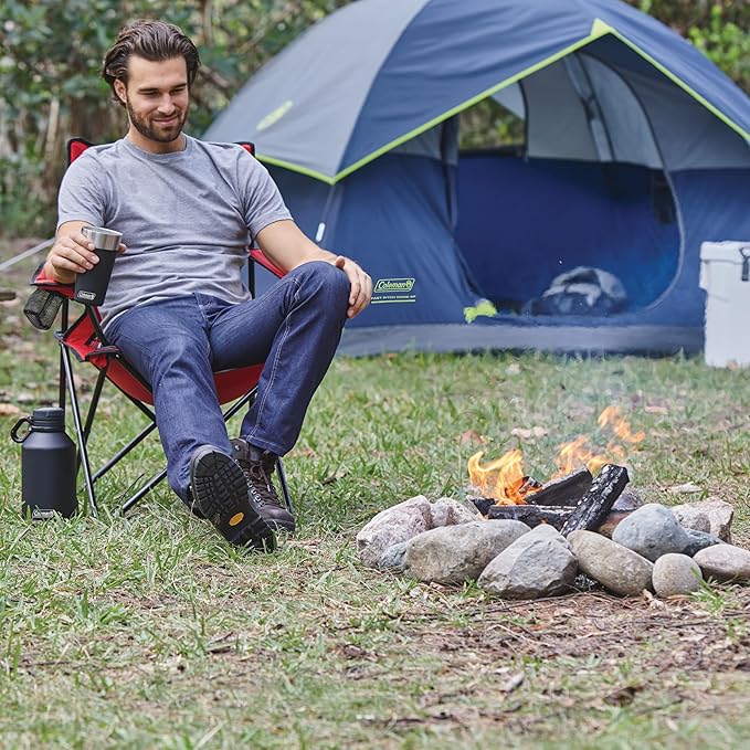 Coleman Sundome Camping Tent with Rainfly 2/3/4/6 Person Tent Sets Up in 10 Mins Weatherproof Shelter for Camping Festivals Backyard Sleepovers &amp More