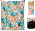 Nomadix Festival Blanket - Perfect for Picnics Camping &amp Lawn Seating - Plush Top &amp Water Resistant Base - Made with Post Consumer Recycled Materials - Jungle - 60x72