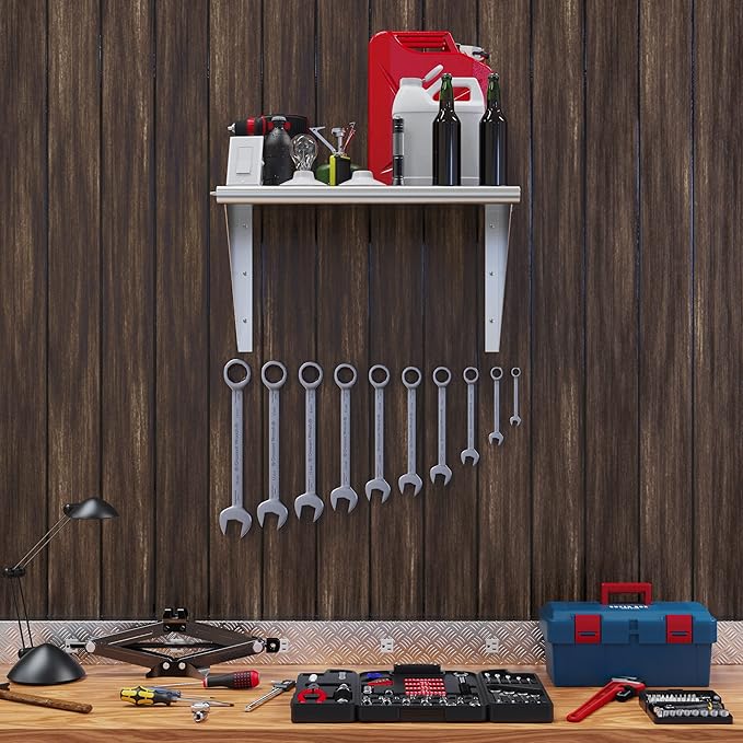 24 X 24 Stainless Steel Wall Shelf | Metal Shelving | Garage Laundry Storage Utility Room | Restaurant Commercial Kitchen | NSF