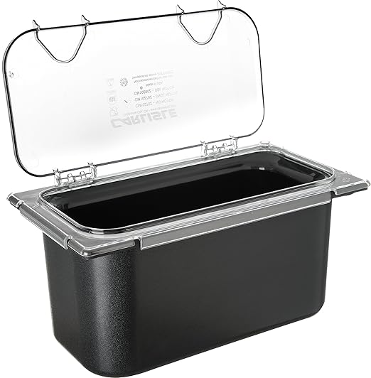 Carlisle FoodService Products CFS CM10278Z07 Coldmaster EZ Access Lid 1/3 Size 0.9 Height 13 Width 7 Length Polycarbonate (PC) Clear (Pack of 2)