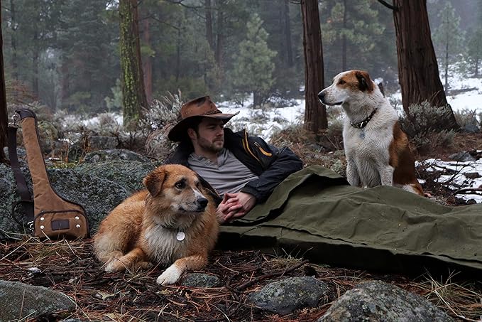 1844 Helko Werk Handmade Waxed Canvas Cowboy Bedroll - Camp Bed Roll w Leather Straps &amp Zipper-Waterproof-Sleeping Bag (Bedroll Forest Green) #F8761FG