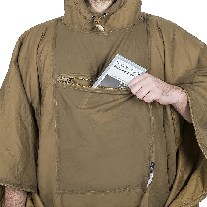 Helikon-Tex Swagman Roll Military Poncho - Multi-purpose Poncho &amp Emergency Poncho - Survival Gear - Woobie Blanket &amp Jacket