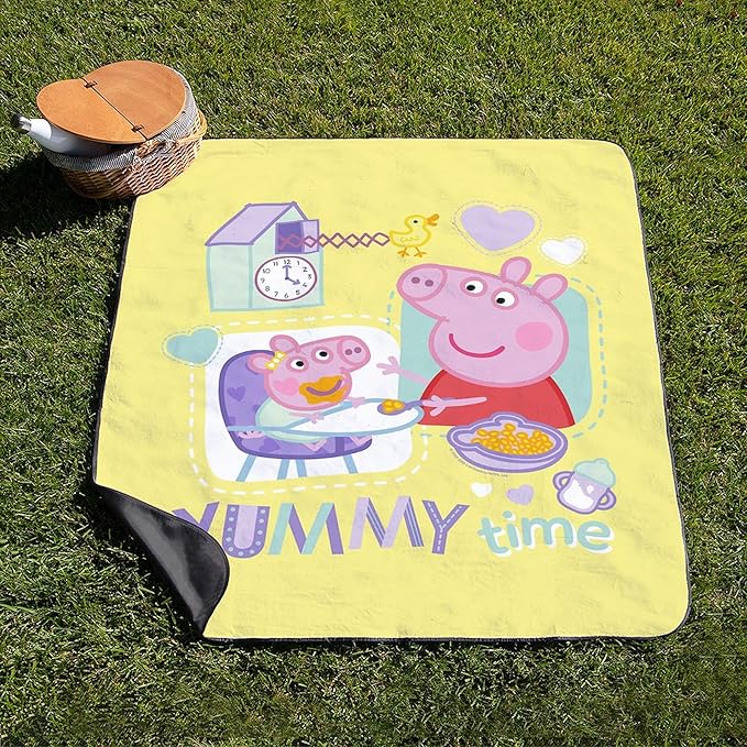 CafePress Peppa Pig: Yummy Time 50 x 60 Water-Resistant Outdoor Blanket