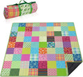 Extra Large Picnic Blankets Waterproof Foldable (80x 80) Boho Beach Blanket Waterproof Sandproof3-Layer Thicking Mat Outdoor Packable Camping Blanket