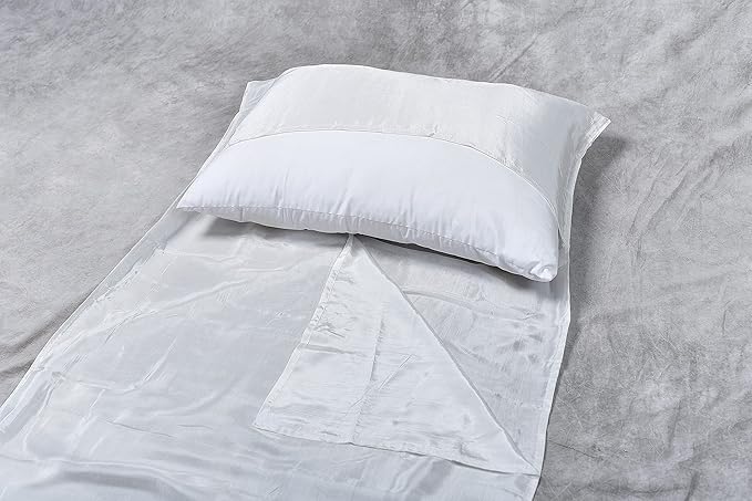 Single Pure Silk Sleeping Bag Liner for Camping Hiking Hostel Travel…