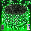 500 LED 164 FT Christmas Lights Waterproof Outdoor String Lights with Remote and Timer Christmas Tree Lights with 8 Modes Dimmable Fairy Lights for Holiday Decor (Green)