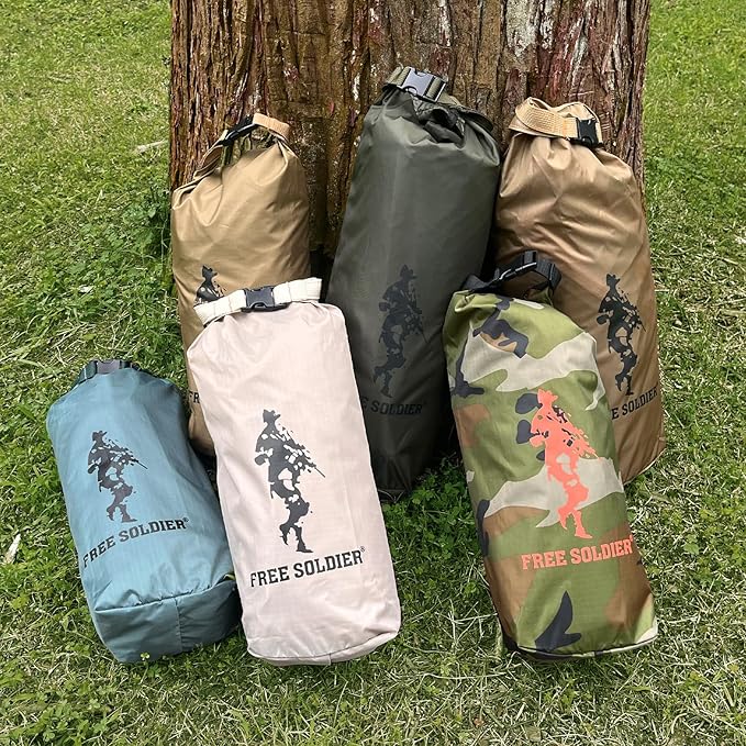 Free Soldier Waterproof Portable Tarp Multifunctional Outdoor Camping Traveling Awning Backpacking Tarp shelter Rain Tarp