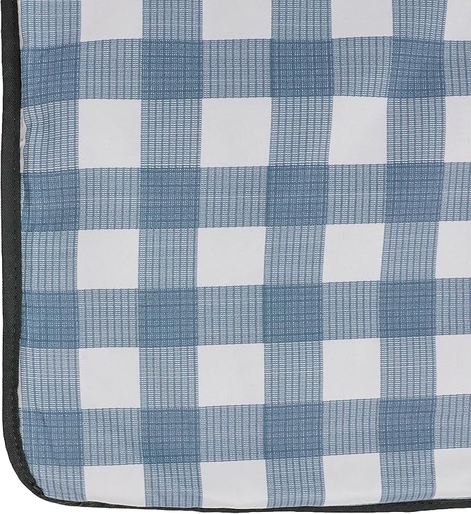 RED ROVR Large Indoor/Outdoor Adventure Blanket |for Parks The Beach and Indoor activites |Compact with Shoulder Strap &amp Pocket (Picnic Blue)