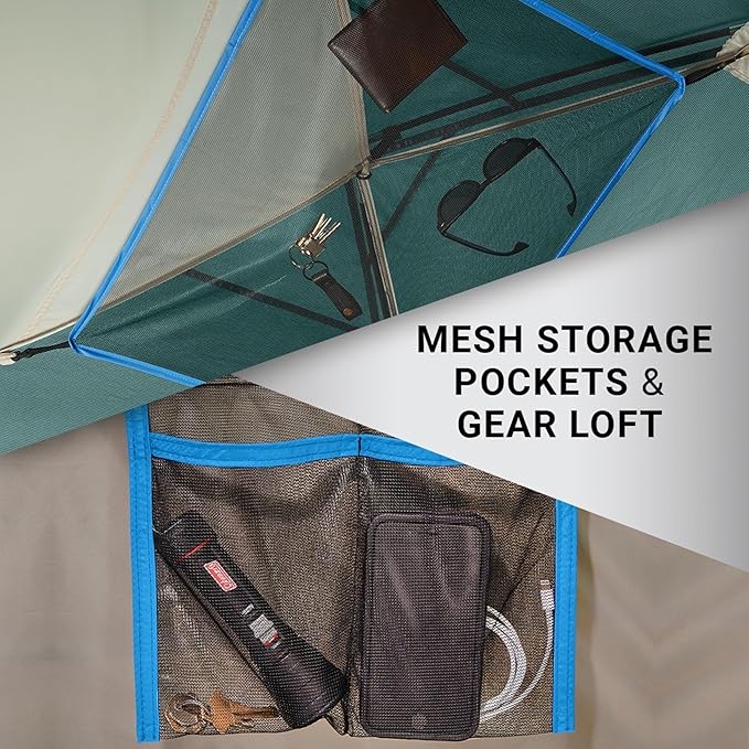 Coleman Skydome Tent with 5 Minute Setup 2/4/6/8-Person Weatherproof Tent with Rainfly &amp Carry Bag 20% More Headroom Than Traditional Canopies