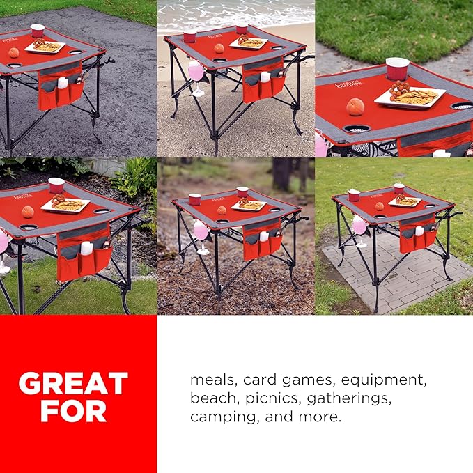 Creative Outdoor Folding Wine Table | Portable | Camping Beach Picnic &amp Patio