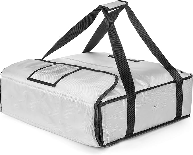 Homevative Electric Heated &amp Insulated Pizza &amp Food Delivery Bag. Home Outlet &amp Car Power Plugs Included Holds 3 Large Pizza Boxes