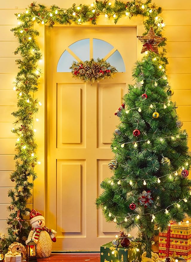 Brightown Battery Operated String Lights for Bedroom 2 Packs Total 39Ft 120 LED Globe Fairy Lights for Balcony Classroom Wedding Girls Room RV Christmas Garden Party Camping Indoor Outdoor Decor