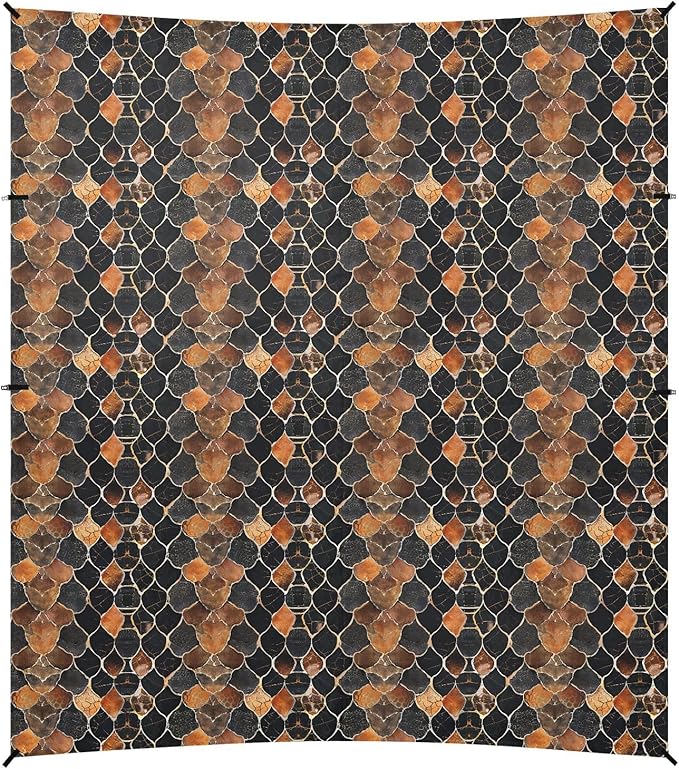 ALAZA Snake Skin Print Beach Tent Sun Shelter UPF50+ Protection Beach Shade Canopy w/ 4 Sandbags for Outdoor Camping Fishing Backyard Fun Picnic 10x9 ft