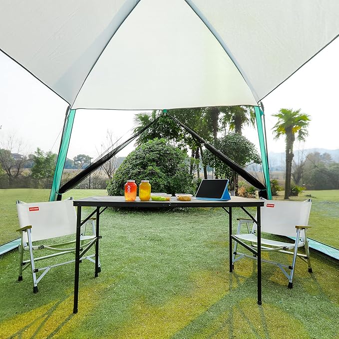 Screen House Room 11x11 Ft Mesh Net Tent Canopy Shelter Gazebo Easy Setup &amp Waterproof &amp Sunshade Suitable for Camping Trip Backyard Beach Picnic