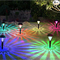 Siatom Solar Pathway Lights 8 Pack Bright RGB Color Changing Solar Path Lights Outdoor Waterproof IP65 for Outside Walking Path Garden Lawn Walkway Yard (Multicolor)