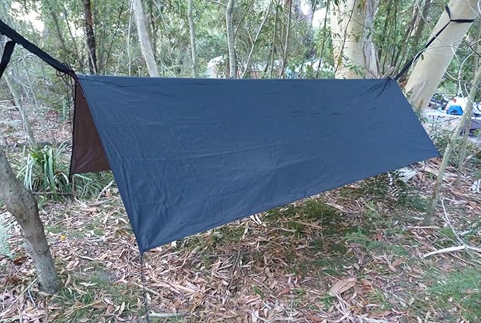 Hammock Bliss Extra Large Rain Fly - Waterproof Tent Tarp Rain Fly and Hammock Shelter to Cover Your Hammock &amp Your Gear – Massive Coverage to Make Hammock Camping A Dry Rain Free Experience