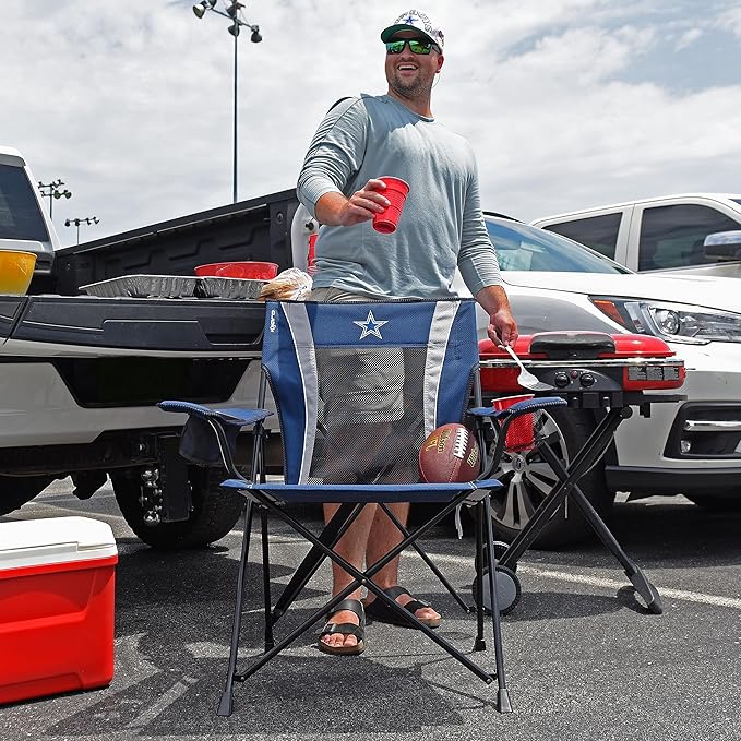 Kijaro Sports Fan Folding Chair 26 L x 35.5 W x 37 H Dallas Cowboys