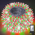 750 LED Christmas String Lights Outdoor 240FT Twinkle Fairy Lights with Timer &amp Memory 12 Modes Dimmable Waterproof Tree Light for House Patio Wedding Party Christmas Decororations Red &amp Gr