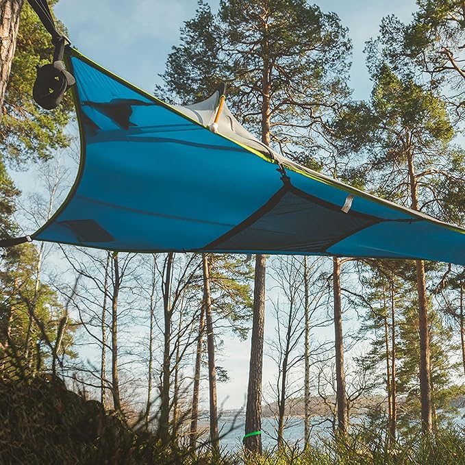 Tentsile UNA V3 Solo Tree Tent Hammock 1-Person Capacity Anti-Roll System Ratchet and Straps Included Portable Tree House Shelter Designed in The UK