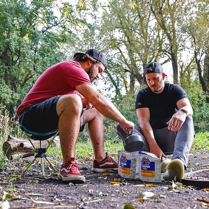 GRAND TRUNK Compass 360° Swivel Camping Stool | Ultralight Foldable Tripod Seat with Aluminum Frame | Portable Outdoor Chair for Hiking Fishing &amp Travel | Clay Red