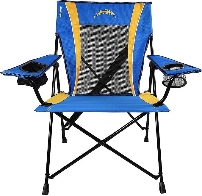 Kijaro Sports Fan Folding Chair 26 L x 35.5 W x 37 H Los Angeles Chargers