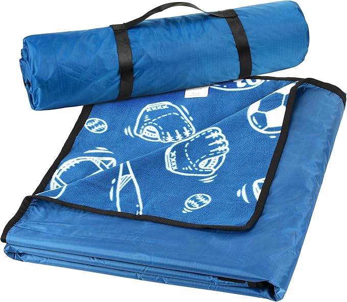 Catalonia Waterproof Stadium Blanket Windproof Wearable Poncho for Football Sideline &amp Sports Events for Fans Portable Durable Outdoor Blanket for Camping &amp Tailgating